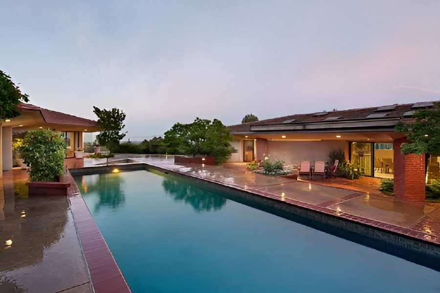 Luxurious house owned by Google CEO Sundar Pichai in California.