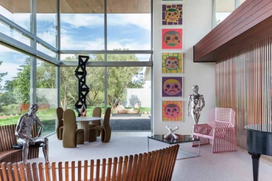 Luxurious house owned by Google CEO Sundar Pichai in California.