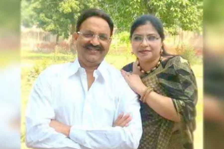 Mukhtar Ansari And his wife