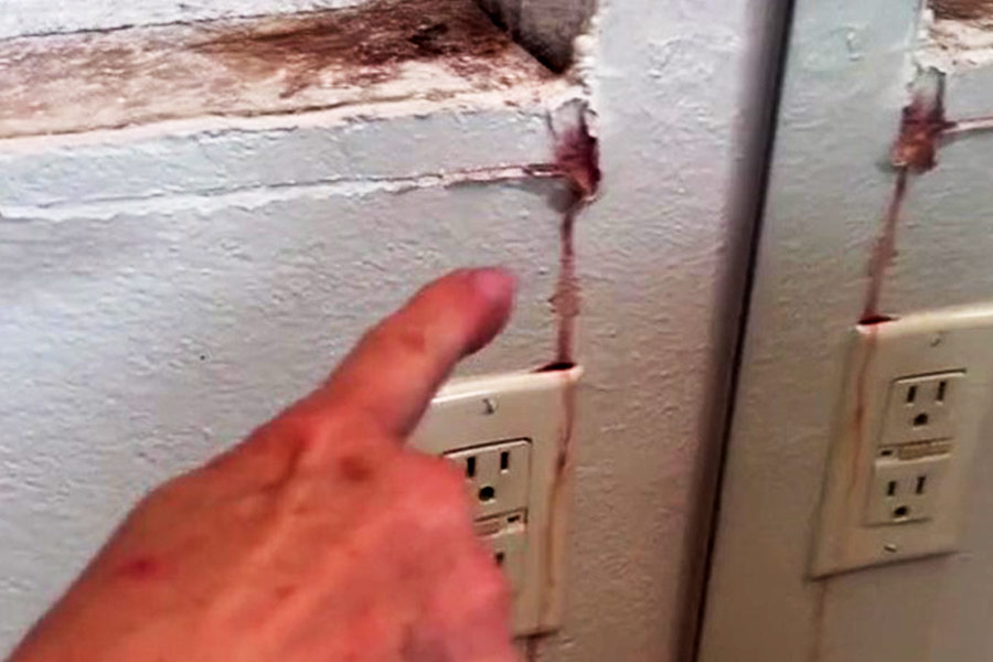 Blood flowing from the walls of house in Atlanta still remains mystery.