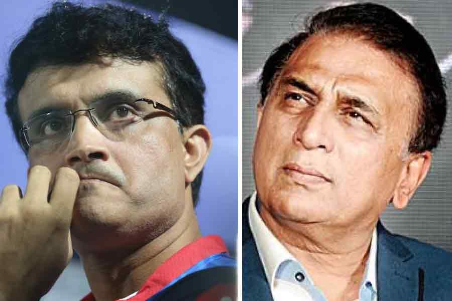 Sourav Ganguly and Sunil Gavaskar