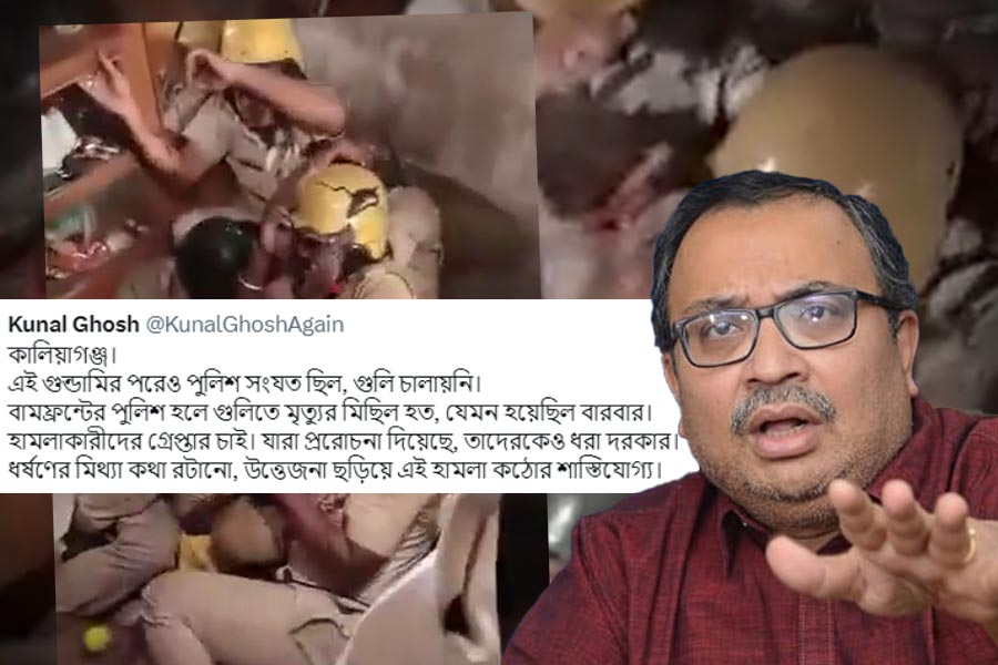 TMC Leader Kunal Ghosh reacted on after police beaten by locals by Kaliaganj Incident