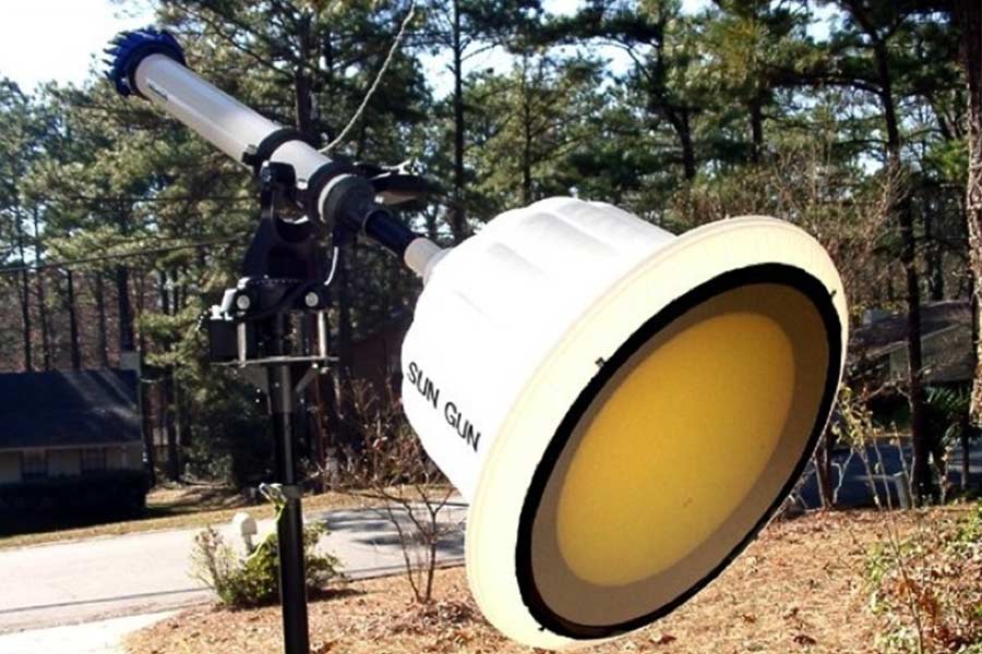 Sun gun was a weapon planned by Nazis to destroy cities during World War 2.