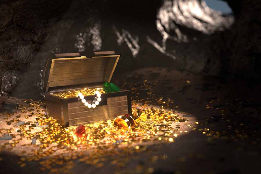 image of hidden treasure 