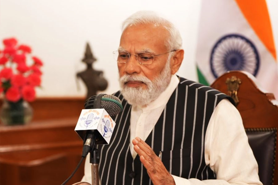 PM Modi addresses the nation in 100th Mann ki Baat. 