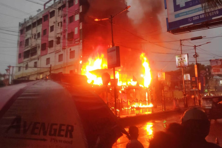 An image of the fire accident
