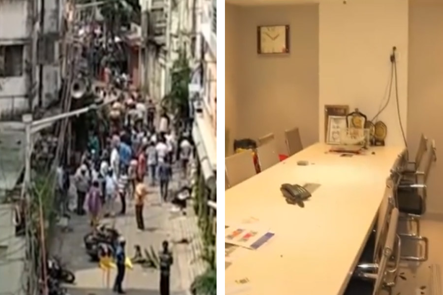 Clashes between two groups of TMC in Beliaghata, Kolkata 