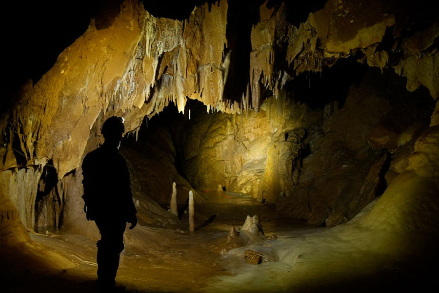 Image of excavated cave in Israel