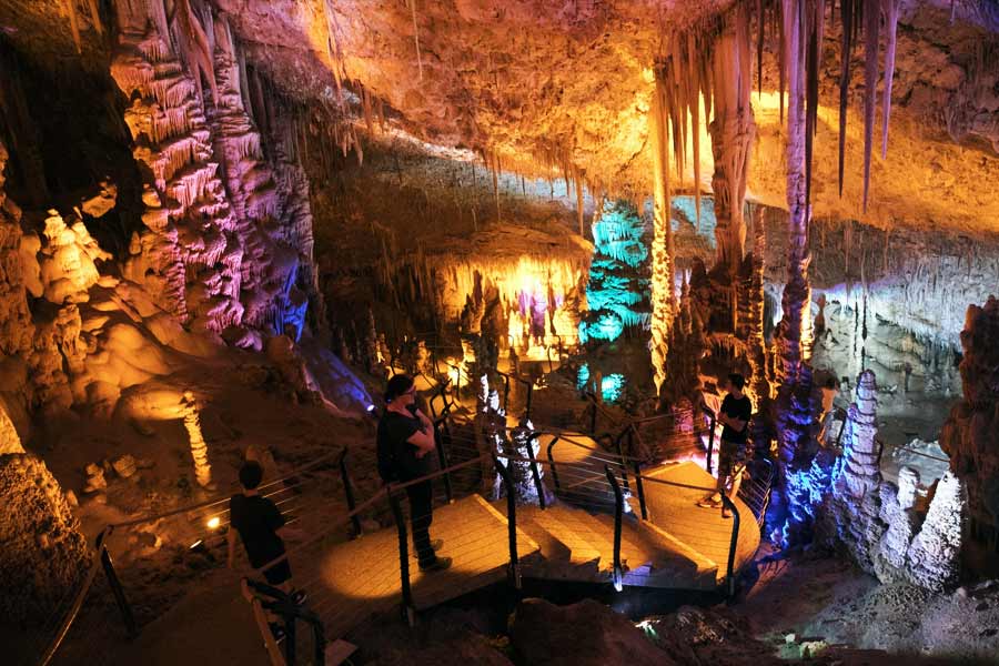 Image of excavated cave in Israel