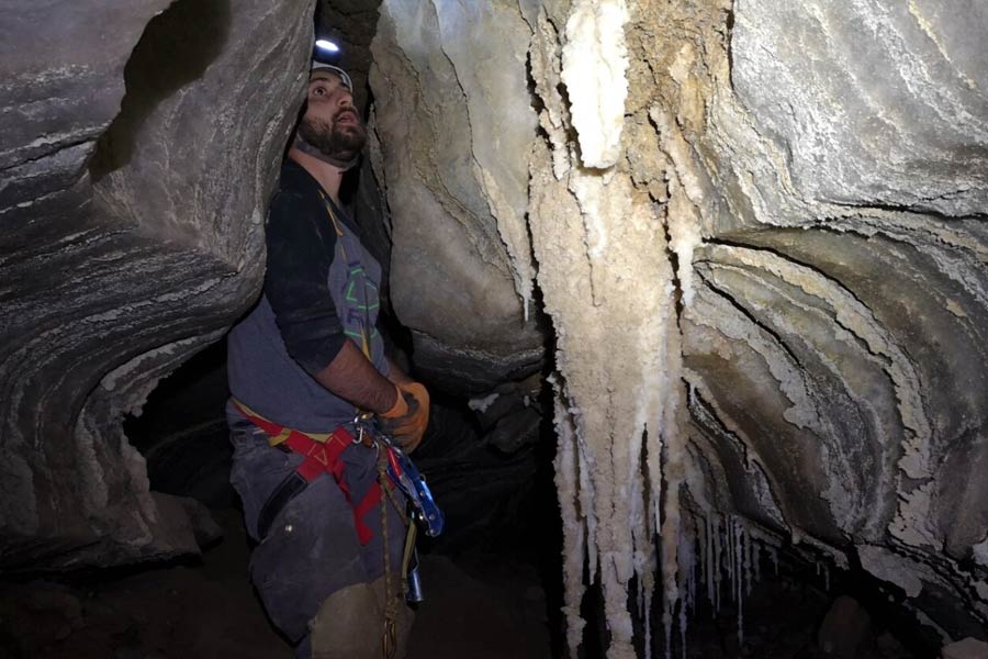 Image of excavated cave in Israel