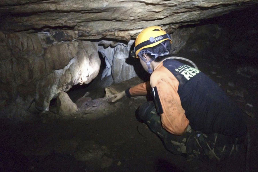 Image of excavated cave in Israel