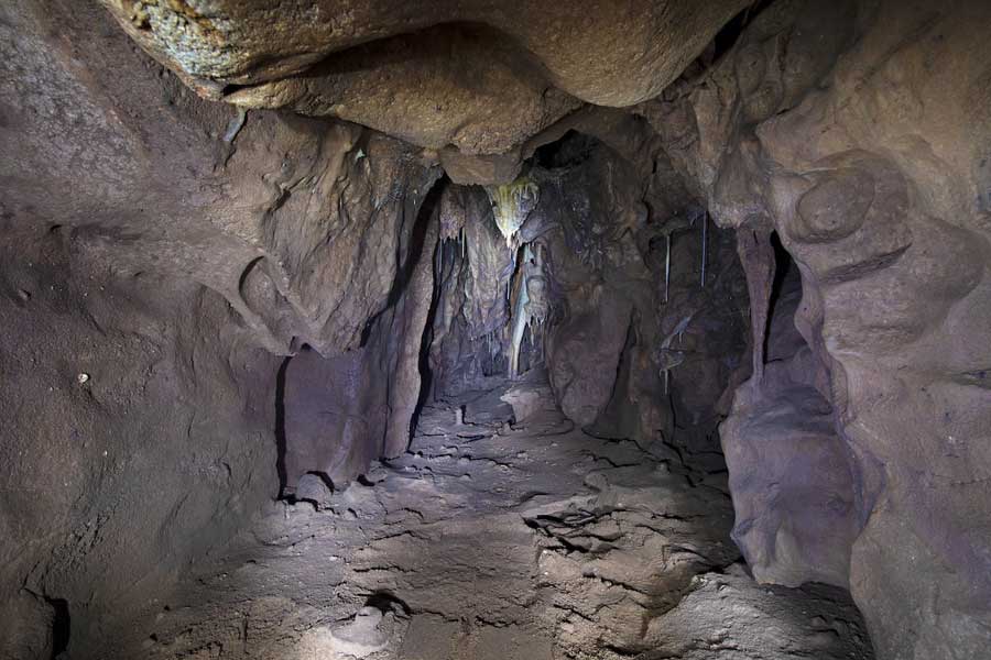 Image of excavated cave in Israel