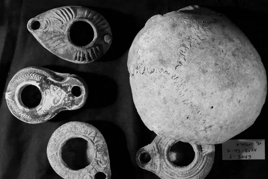 Image of excavated cave in Israel