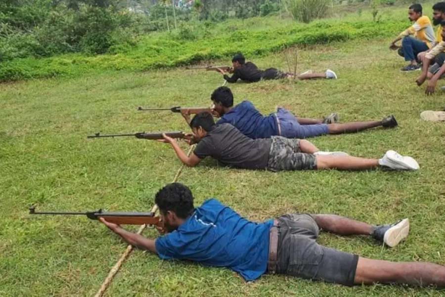 Image of arms training camp is Assam