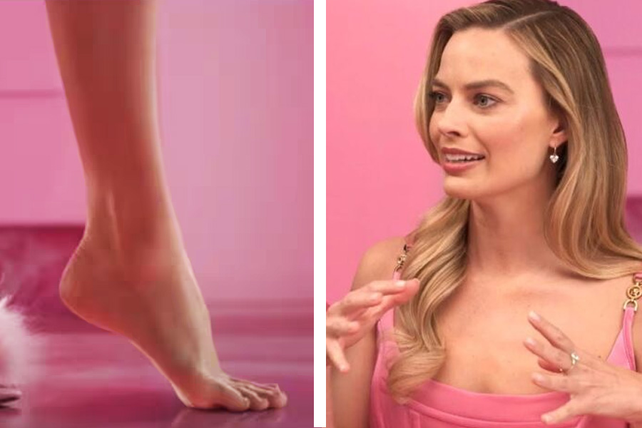 Image of Barbie Feet and Margot Robbie