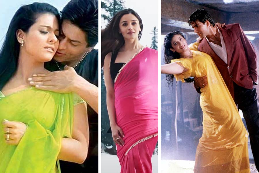 ‘রকি অউর রানি কি প্রেম কহানি’ ছবিতে আলিয়ার সাজ কাজল ও রবিনার কথা মনে করায়।