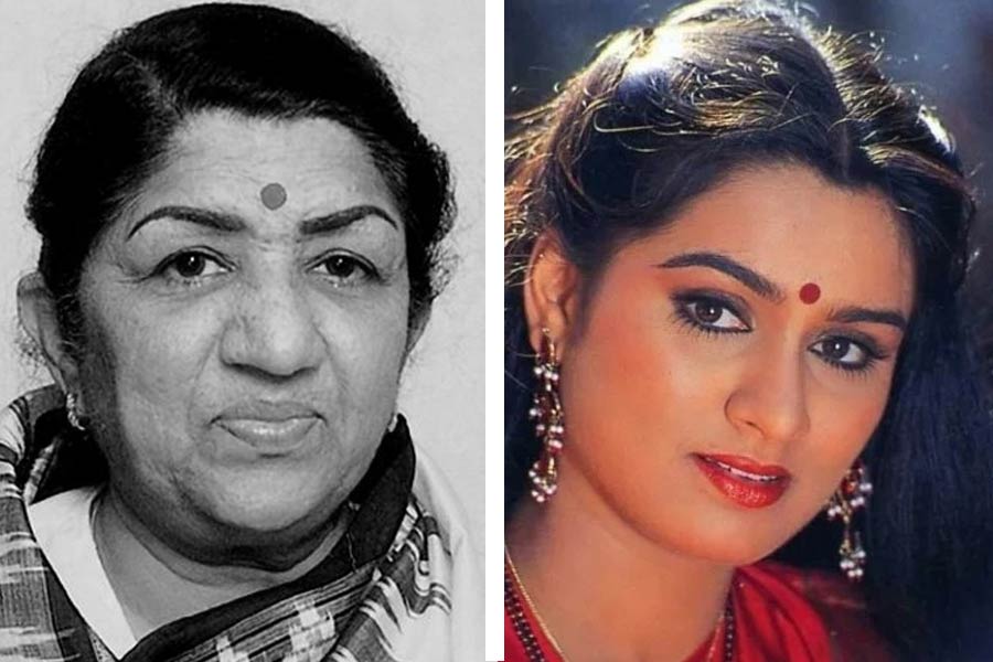 Lata Mangeshkar, Padmini Kolhapure.