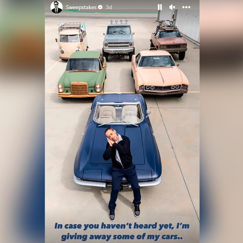 Robert Downey Jr's Instagram story.