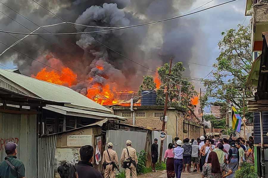 An image of Manipur Violence