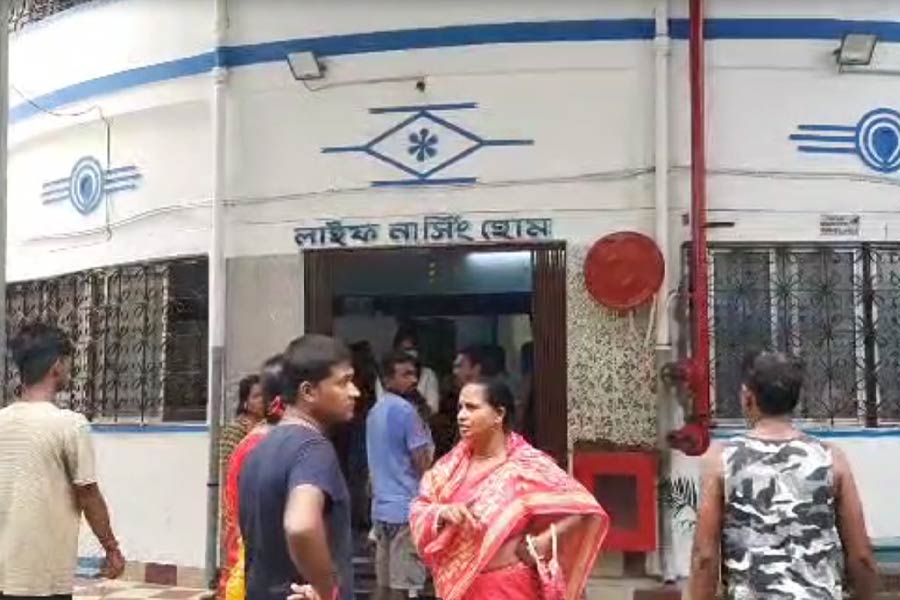 A Nursing home allegedly ransacked at Ranaghat