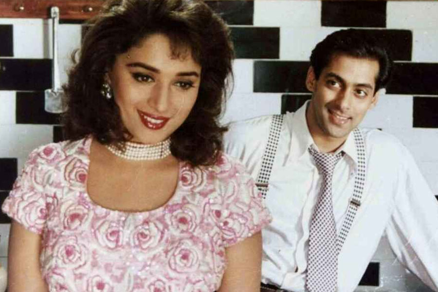 Salman Khan and Madhuri Dixit Nene