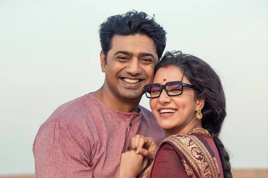 ‘ব্যোমকেশ ও দুর্গরহস্য’ ছবির একটি দৃশ্যে রুক্মিণী।