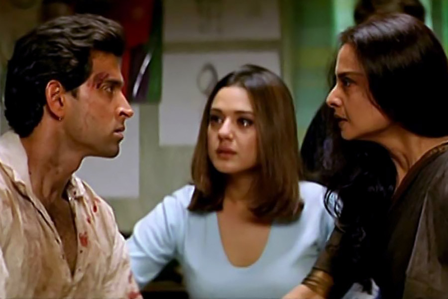 Hrithik Roshan, Preity Zinta and Rekha