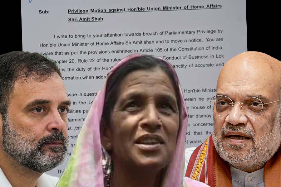 Congress gives privilege notice against Amit Shah in Lok Sabha for speaking untruth on Maharashtra farm widow Kalawati Bandurkar who Rahul Gandhi had met in 2008