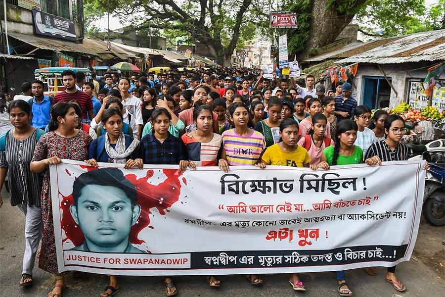 স্বপ্নদীপের জন্যে বগুলায় মিছিল। নদিয়ার বগুলায়। ১১ আগস্ট ২০২৩। 