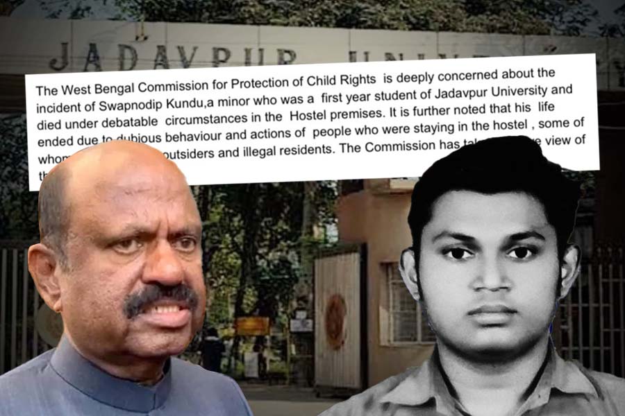 Child rights commission has asked Governor of West Bengal to take action and send report on Jadavpur University Case.