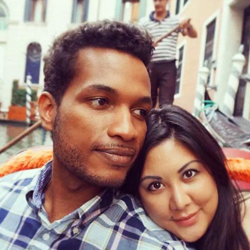 Image of Angeline Francis Khoo and her husband 