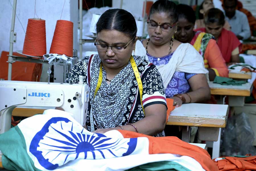Only village of Karnataka that makes official Indian flags