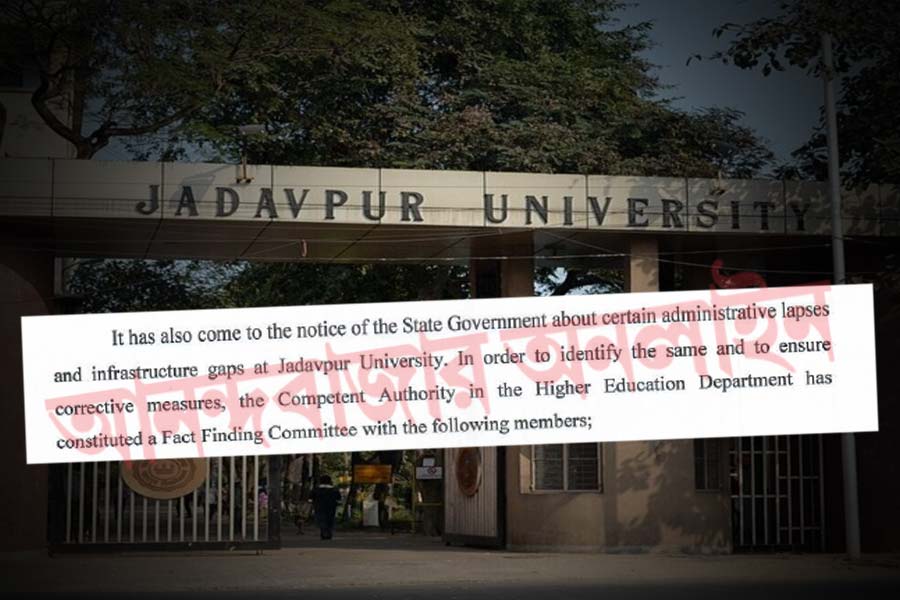 WB department of Higher education has set a fact finding committee in Jadavpur University case.