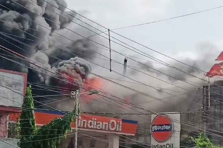 A fire broke out at Kharagpur