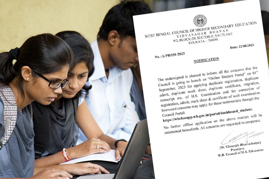 WBCHSE to start online portal for submission application to obtain HS Examination