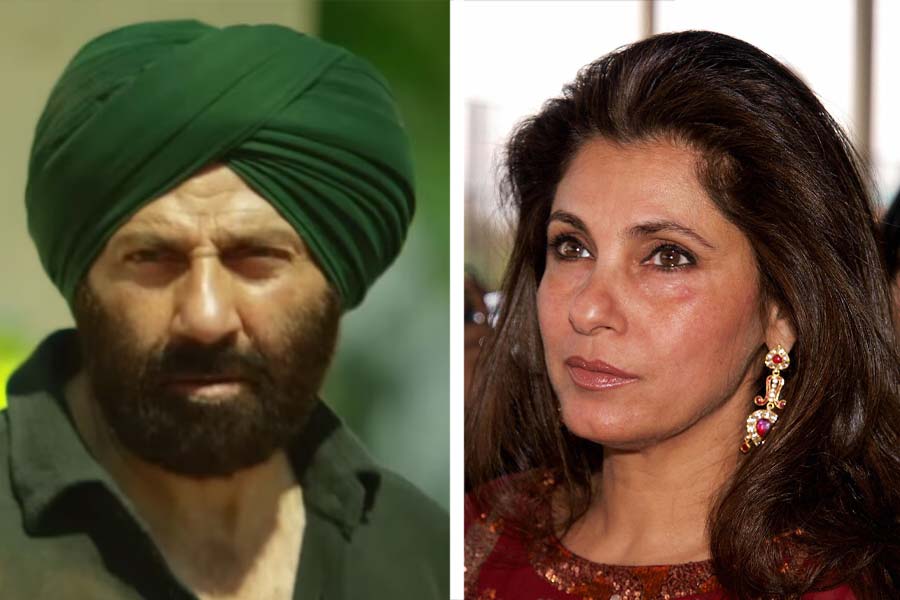 Sunny Deol and Dimple Kapadia.
