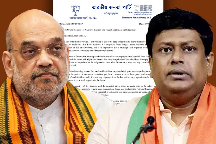 BJP demands NIA investigation In Duttapukur Blast case and writes to Central Home minister Amit Shah