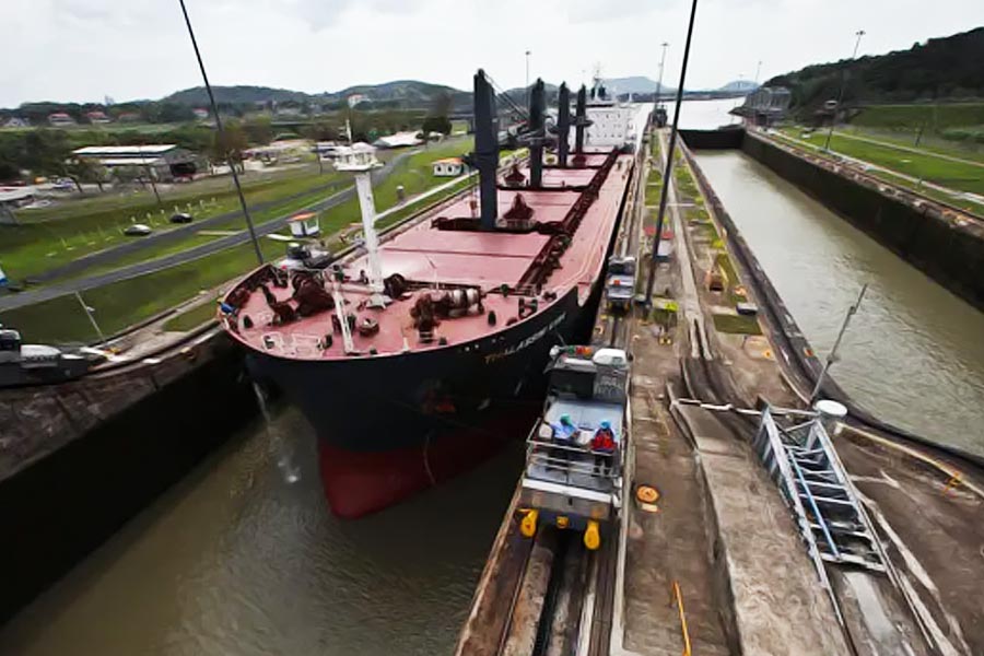 Worst jam is seen in Panama Canal now a day because of climate change
