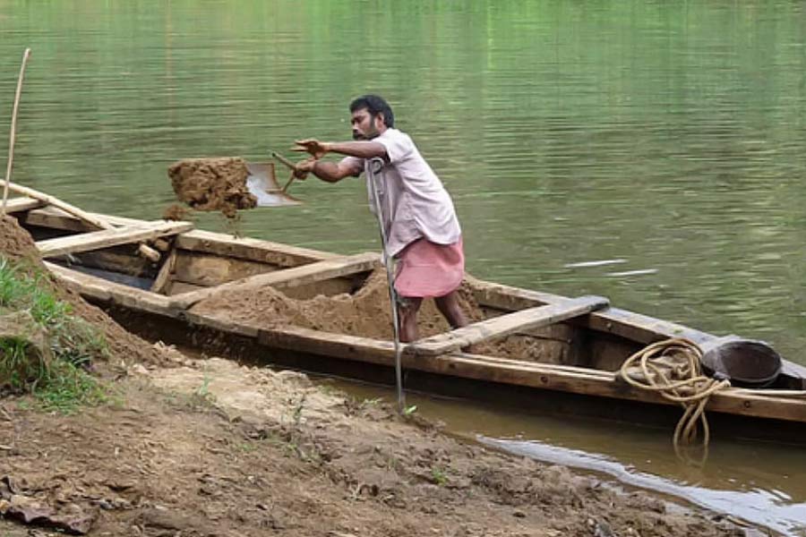 image of sand mining
