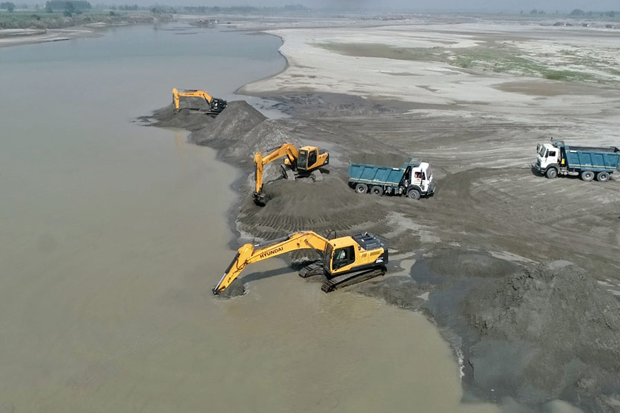 image of sand mining
