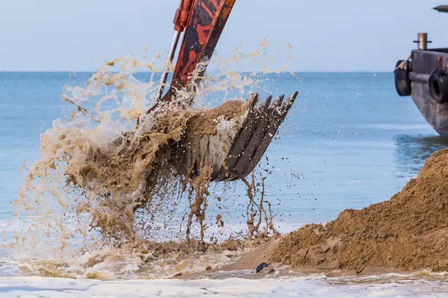 image of sand mining