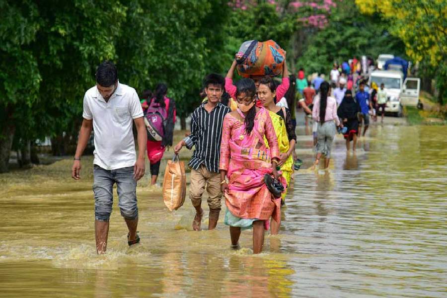 Flood situation in Assam rises concern with almost 2 lakh people affected.