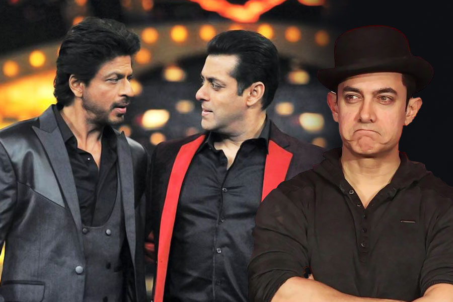 Shah Rukh Khan and Aamir Khan and Salman Khan