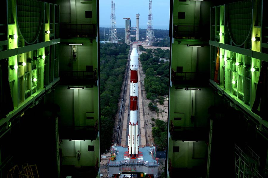 ISRO shares pictures of launch rehearsal of Aditya L1.