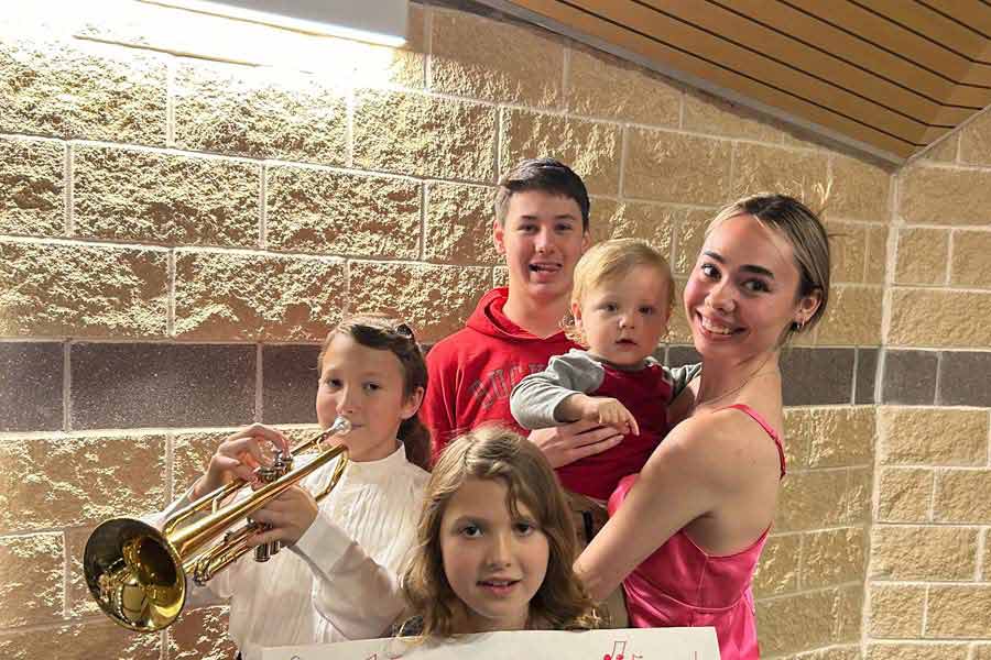 image of christie's family 