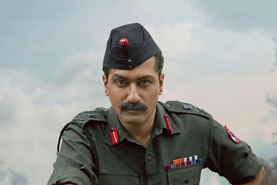 Image of actor Vicky Kaushal in the movie Sam Bahadur