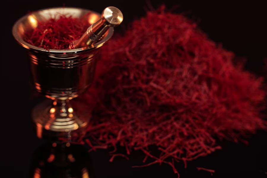 Why saffron production in Kashmir is decreasing