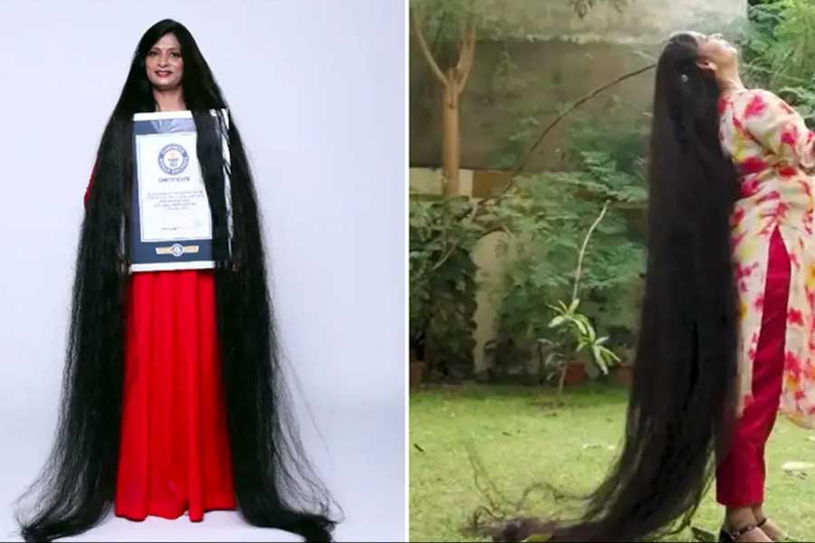 Meet a women who claims to have the longest hair.