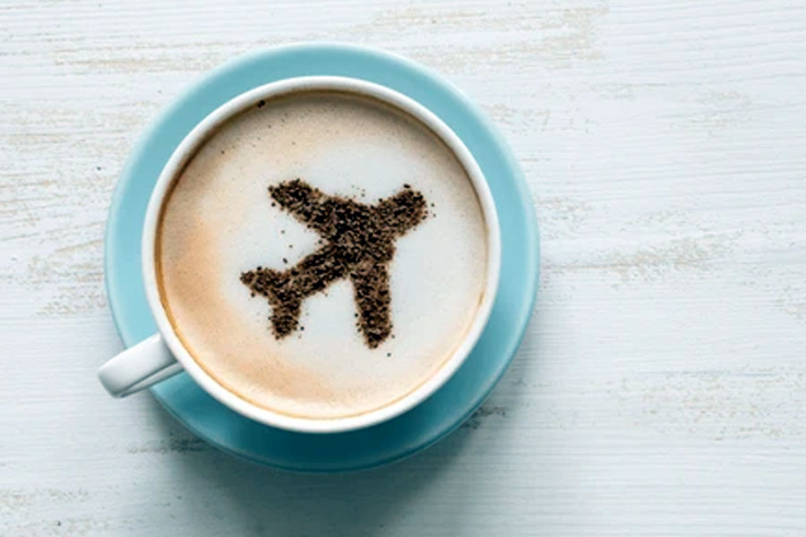 The reason why travelers should never drink coffee on airplanes.