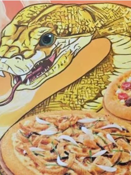 Snake meat pizza is being served in hong kong dgtl